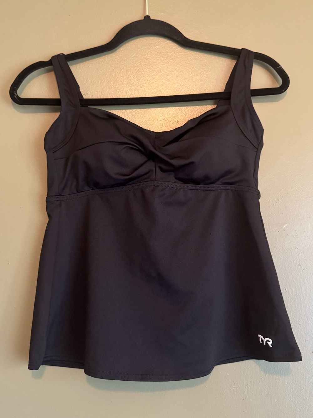 TYR Black Twisted Swim Tankini Top